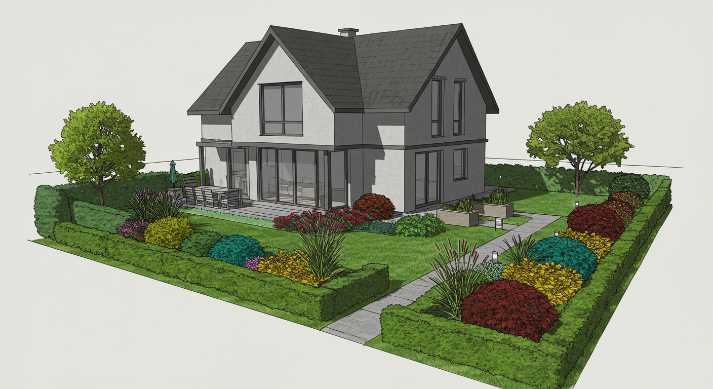3D pool area design